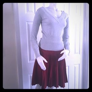 Lucidity Silver Sweater Top S